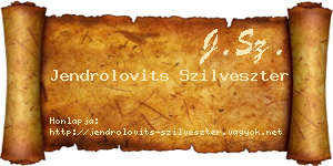 Jendrolovits Szilveszter névjegykártya